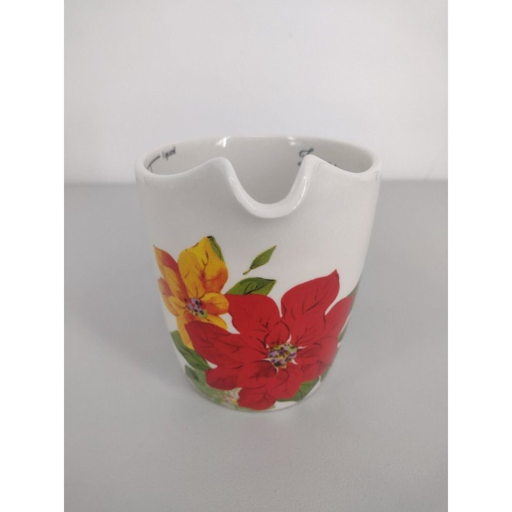 Pioneer Woman Measuring Cup Pitcher Ceramic Floral Love Beyond Measure - Picture 3 of 6